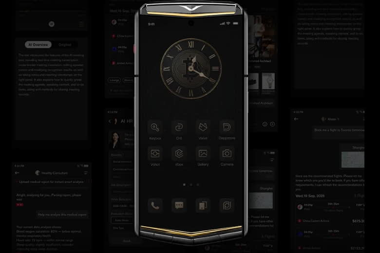 VERTU AGENT Q BLACK PREMIUM SET TRI GOLD ACCENT IRON BLACK ALLI 1TB 2 Vertu Agent Q Black Premium Set Quint Gold Accent Iron Black Alli 1TB