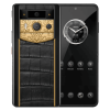 Metavertu 2 Max Luxury Custom Made Golden Lotus Whisper With Alligator Skin Phone Black