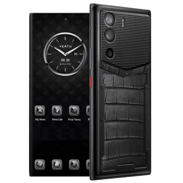 METAVERTU Basic Alligator Leather Iron Black 1 Metavertu Basic Alligator Leather Iron Black