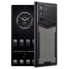 METAVERTU CURVE Grey Alligator Leather Clous De Paris Basic