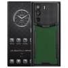 METAVERTU Dark Green Alligator Leather Clous De Paris