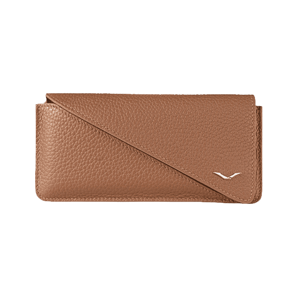 Metavertu Wallet Calf Case Phone Bag Caramel Brown