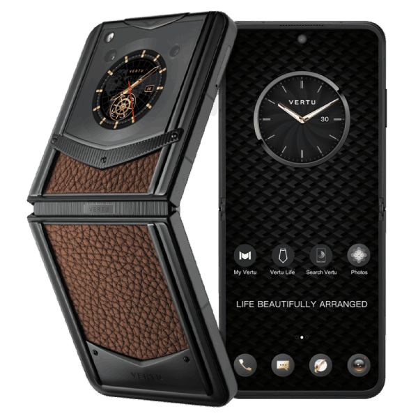 Thiết kế Vertu Ironflip Caramel Brown Calf Bes Fee