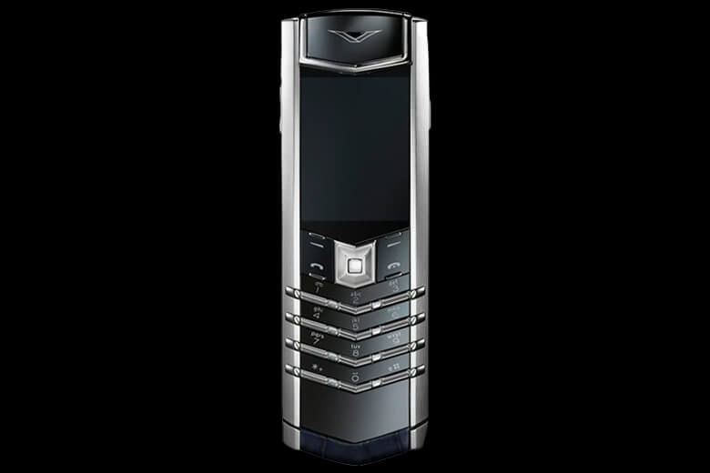 Vertu Signature V Alligator Navy Blue 10 Chạm khắc mang tầm đỉnh cao