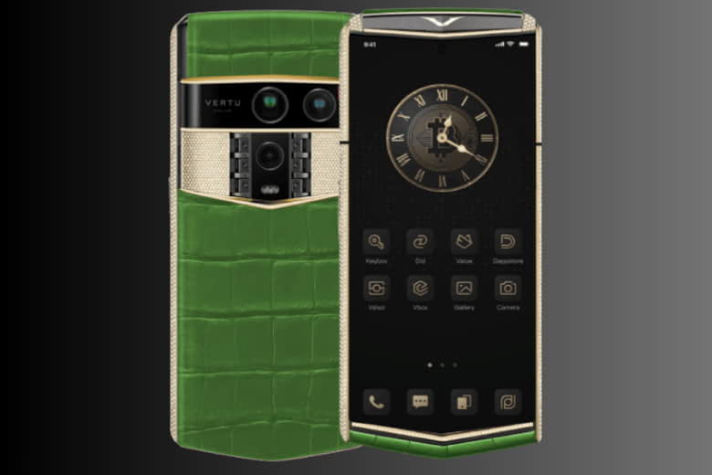 Vertu Agent Q Alligator Gold Full Diamond Collector's Edition Bamboo Green Alli 1TB 2 Vertu Agent Q Alligator Gold Full Diamond Collectors Edition Bamboo Green Alli 1tb