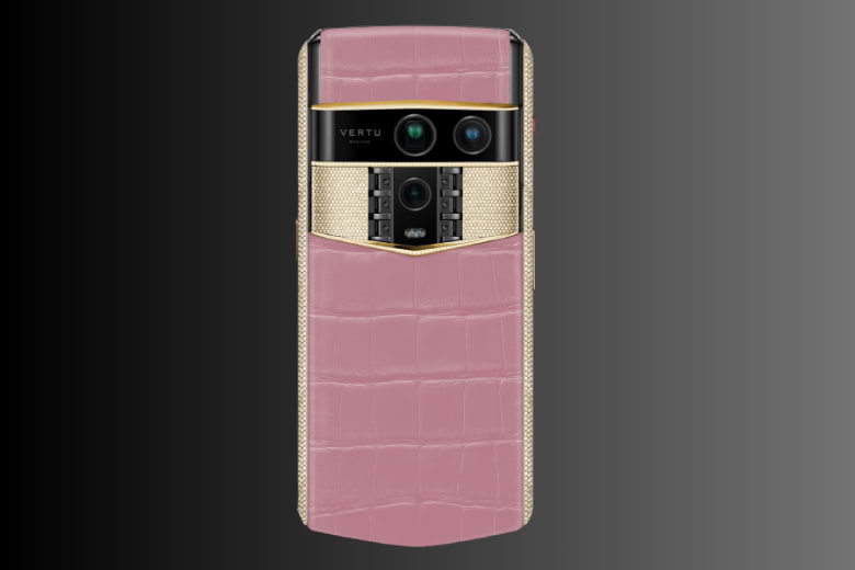 Vertu Agent Q Alligator Gold Full Diamond Collectors Edition Sakura Pink Alli 1tb 2