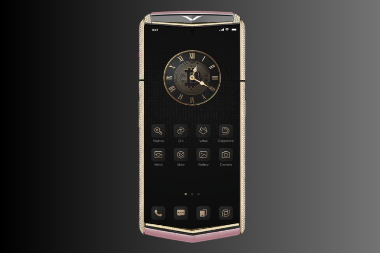 Vertu Agent Q Alligator Gold Full Diamond Collectors Edition Sakura Pink Alli 1tb 3