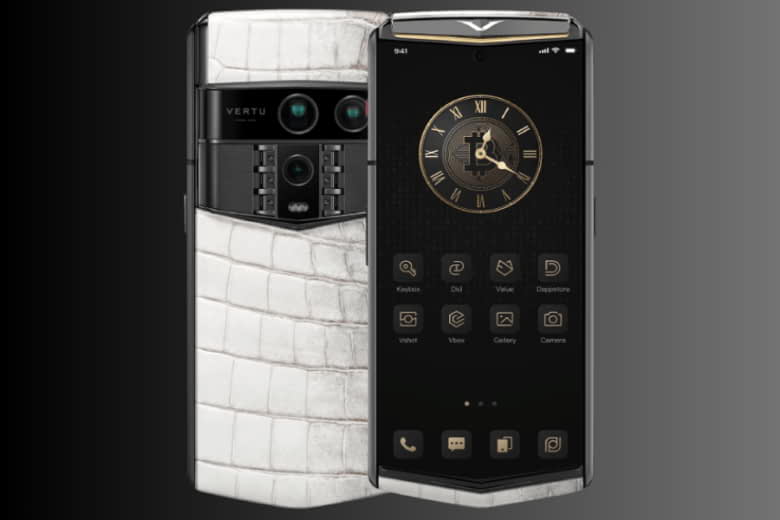 Vertu Agent Q Himalaya Alligator Single Gold Accent Collectors Edition 1tb