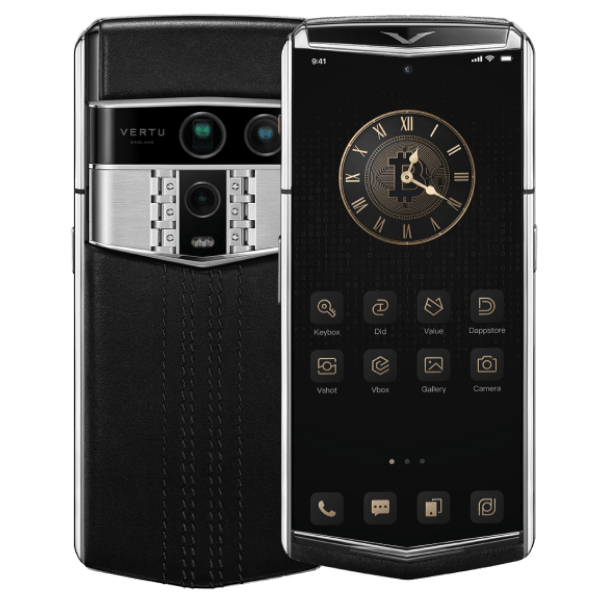 Vertu Agent Q Silver Regular Set Black Quilted Stitch Pure Black Calf 1tb Thumb Vertuvietnam