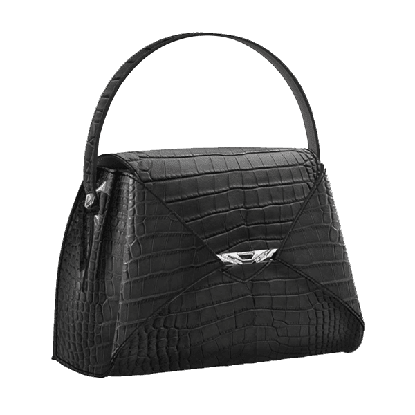 Vertu Folded V Black Alligator Bag