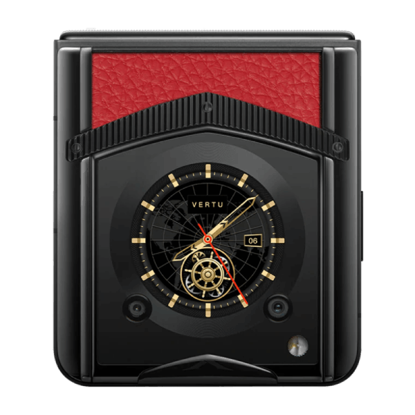 Vertu Ironflip Raspberry Red Calf Bes Fee mặt sau 