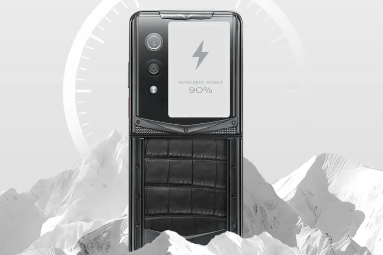 Vertu Quantum Flip Black Twill Carbon Fiber