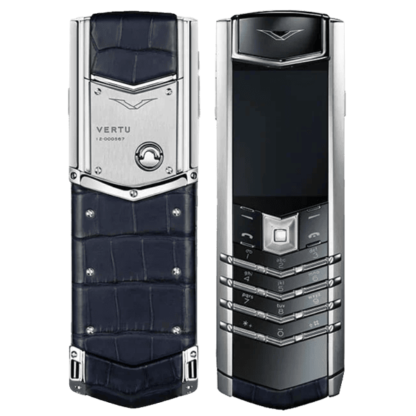 Vertu Signature V Alligator Navy Blue