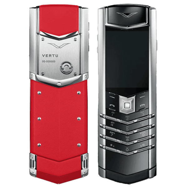 Vertu SIGNATURE V Stainless Steel Silver Raspberry Red 1 Vertu Signature V Stainless Steel Silver Raspberry Red