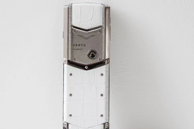 Vertu SIGNATURE V Stainless Steel Silver Khaki Brown 10 Điện thoại Vertu Signature