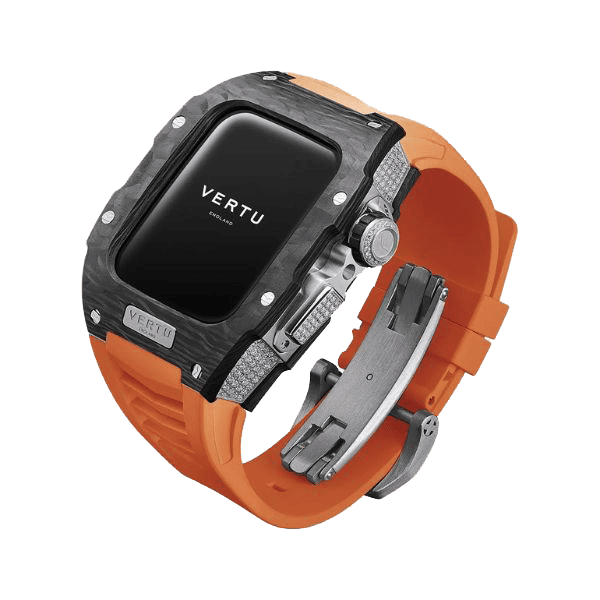 Vertu Watch Black Diamond Orange