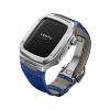 Vertu Watch Stainless Steel Blue Calf