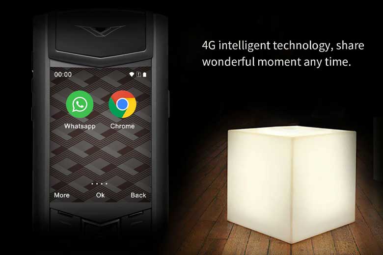 Vertu Signature V Pure Black Full Gold 13 Hỗ trợ mạng 4G toàn cầu