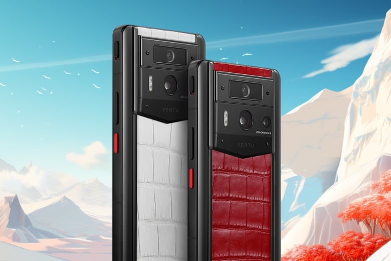 METAVERTU 2 MAX Customized Himalaya Alligator Leather White 7 Điện thoại METAVERTU 2