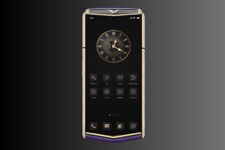 Vertu Agent Q Alligator Gold Full Diamond Collectors Edition Grape Purple Alli 1tb 3@2x