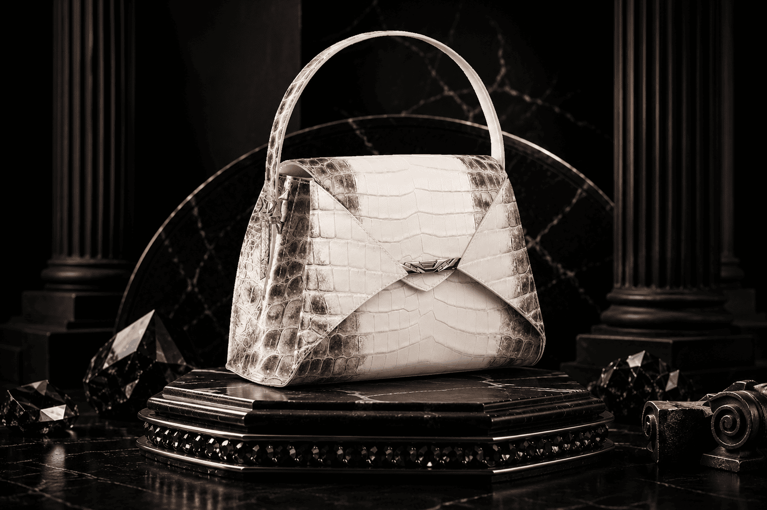 VERTU FOLDED V Himalaya Alligator Bag