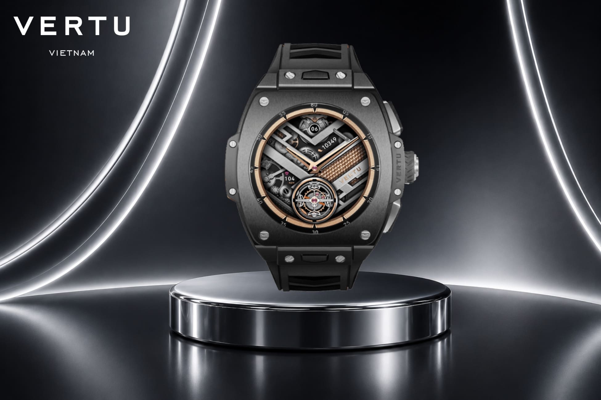 Dong Ho Vertu VERTU Watch S1 Finished Set Black Ceramic Black Strap