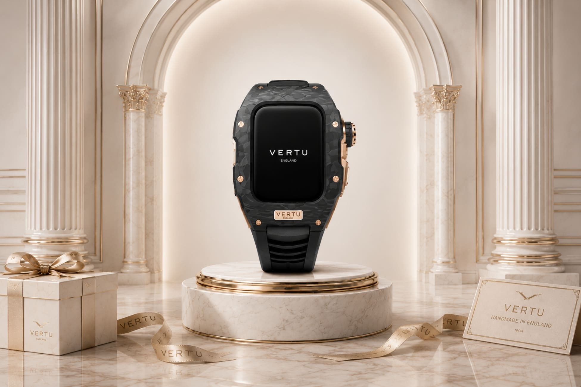 Tuyệt Tác Quà Tặng Sếp Mạ Vàng: Top 5 Thiết Bị Vertu Khẳng Định Đẳng Cấp 5 Vertu Watch Steel Black Gold Black Rubber Vertuvietnam