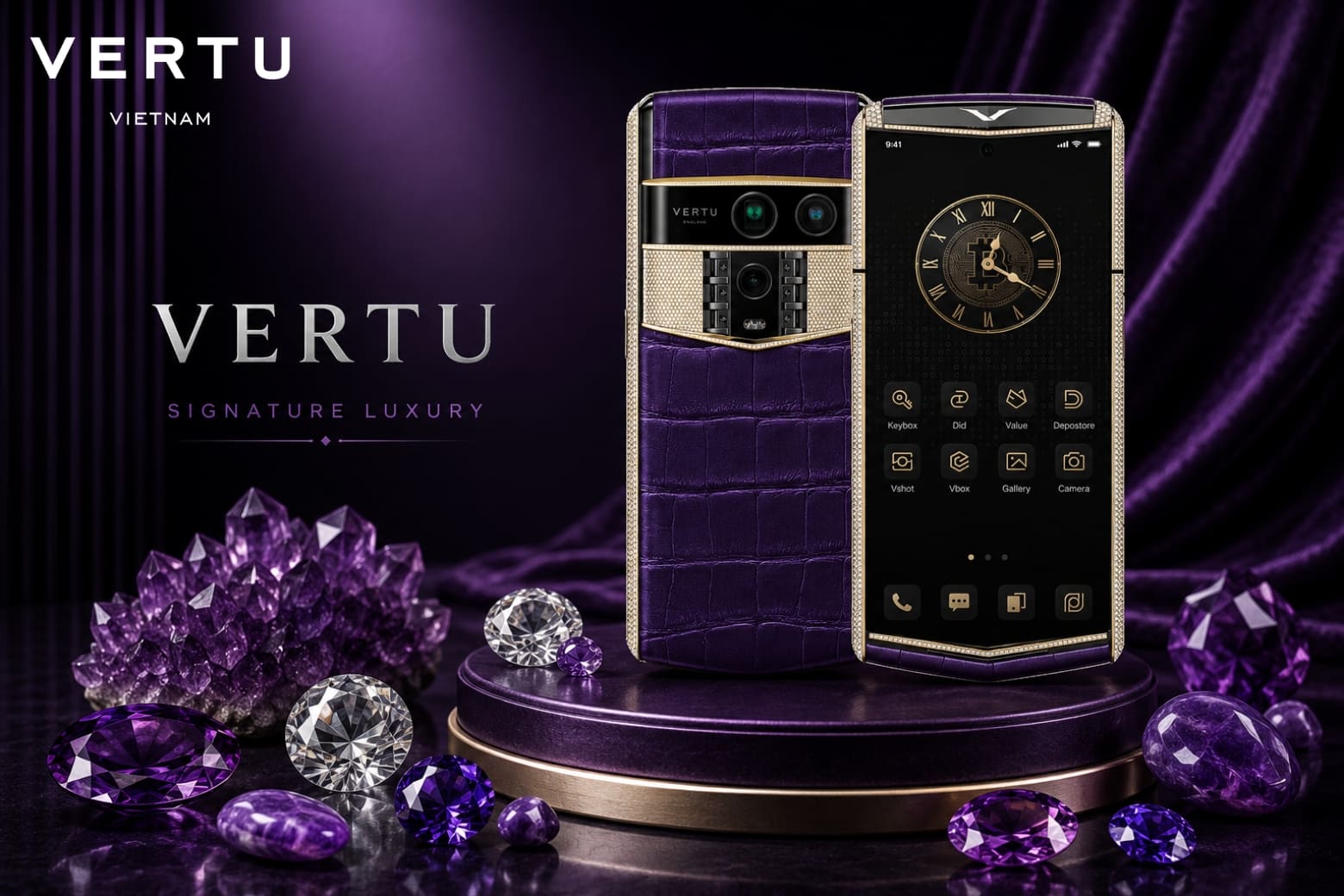 Vertu Agent Q Phong Cach Song Nguoi Dan Dau Full Diamond