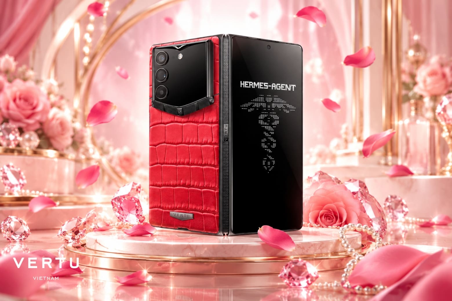 Điện thoại Vertu cao cấp làm quà tặng 20/10: Gợi ý dành cho người phụ nữ đặc biệt 3 AlphaFold Black Advanced Set Retro Red 1TB VN