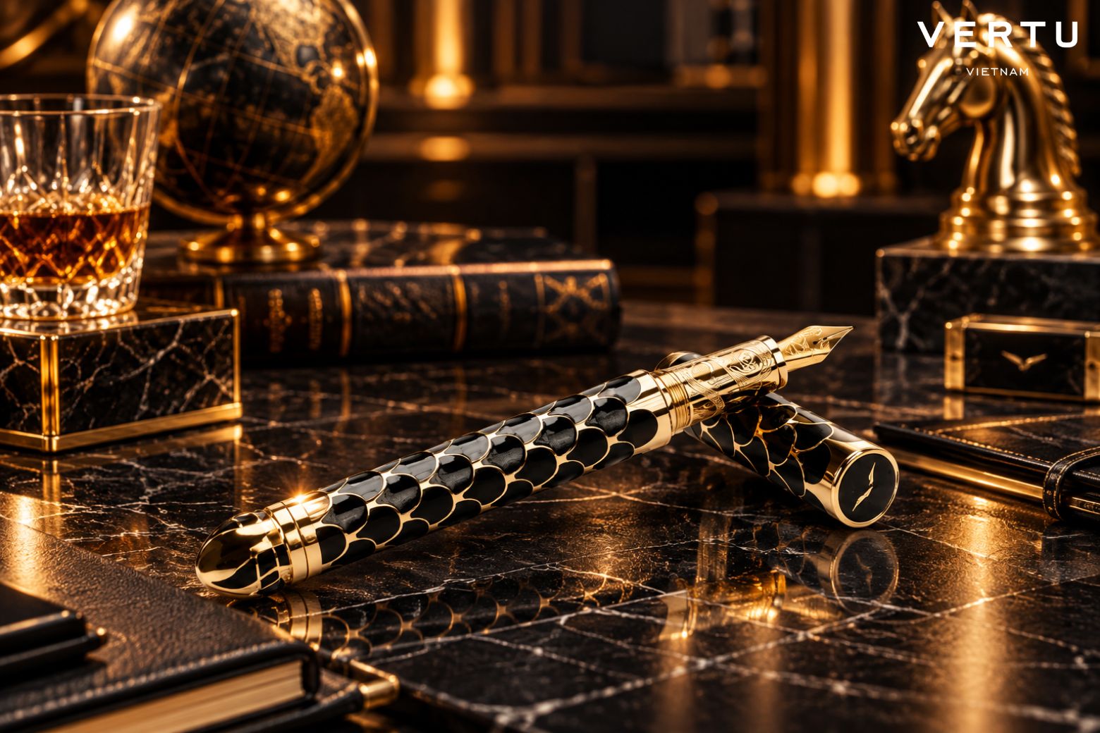Quà tặng sếp nam cao cấp: Nên chọn gì để thể hiện đẳng cấp và sự tinh tế? 7 Vertu Serpent Scepter Fountain Pen