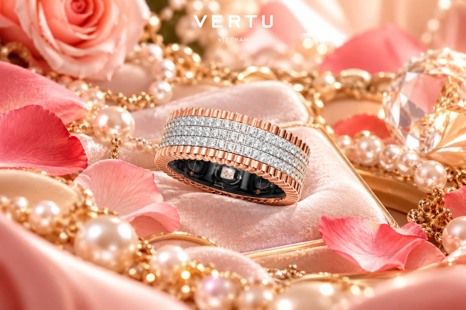 Quà tặng phụ kiện cao cấp cho nữ ngày 20/10: Gợi ý những lựa chọn tinh tế 2 Vertu Smart Health Ring Generation 2 Galaxy Edition